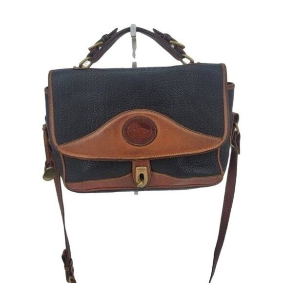 Vintage Dooney & Bourke Carrier AWL Long Strap Briefcase Handle Handbag Bag - Picture 3 of 10